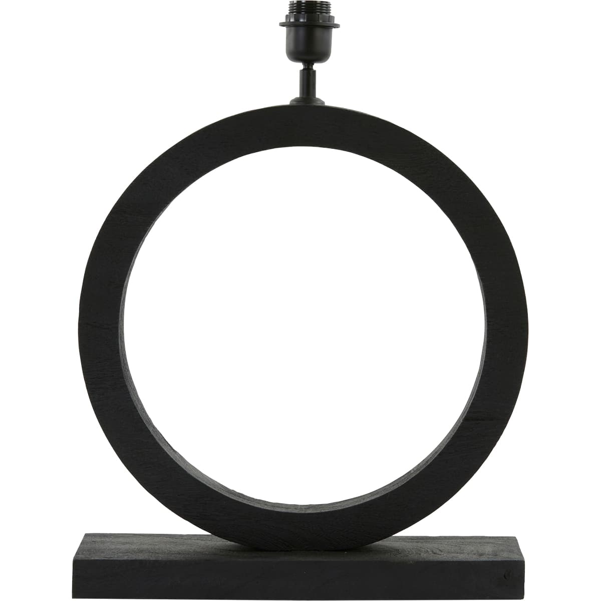 Lampvoet Tina hout mat zwart - 1