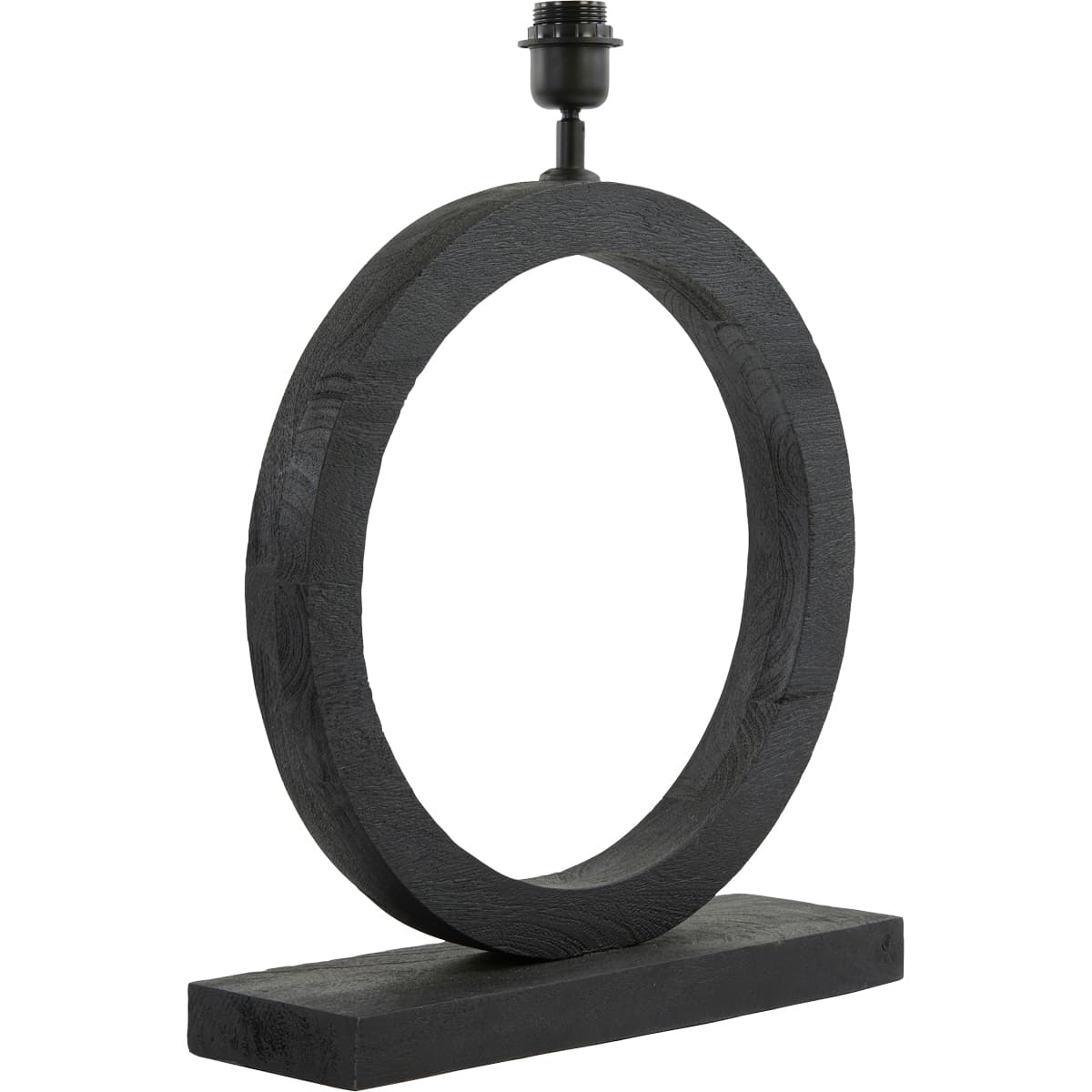 Lampvoet Tina hout mat zwart - 2