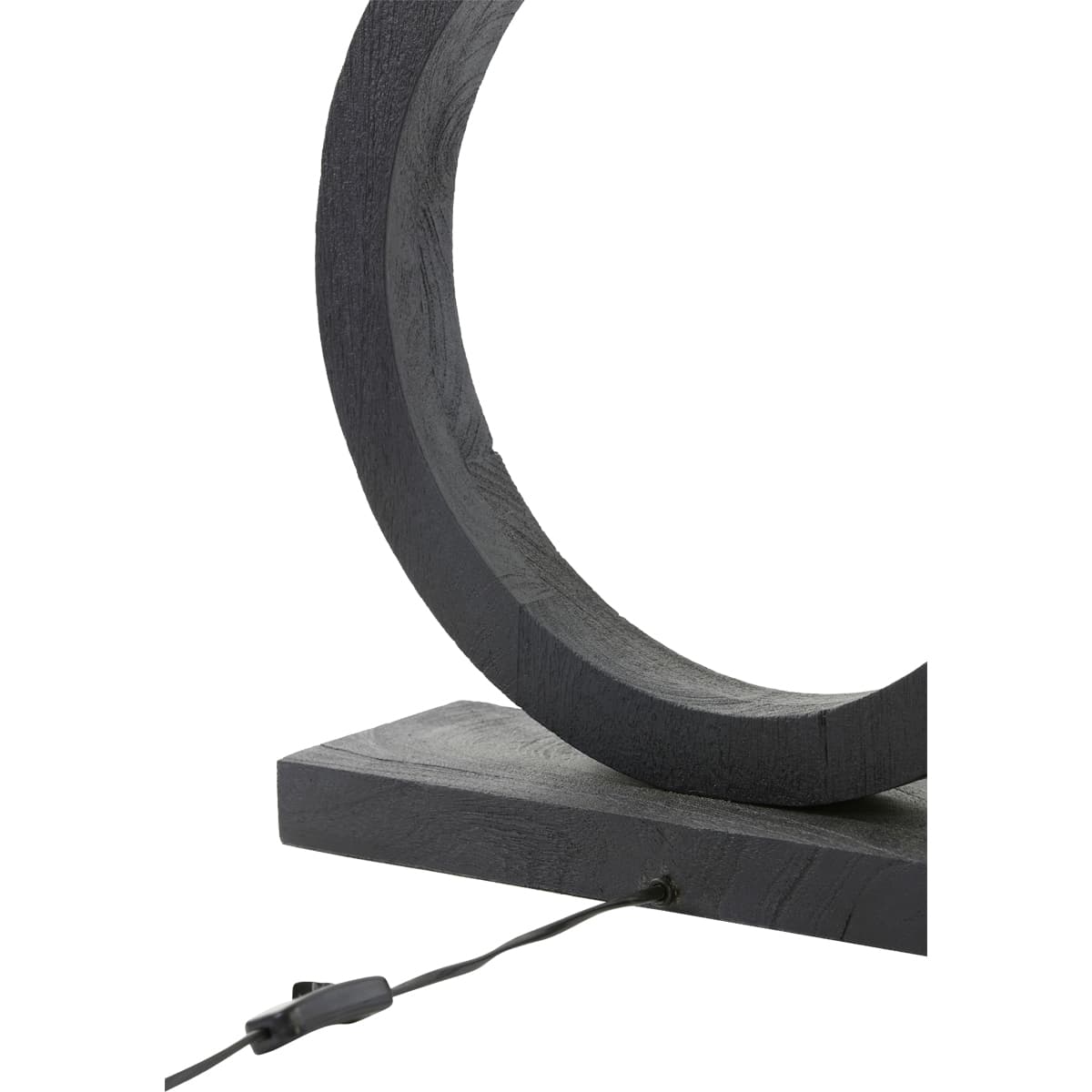Lampvoet Tina hout mat zwart - 5
