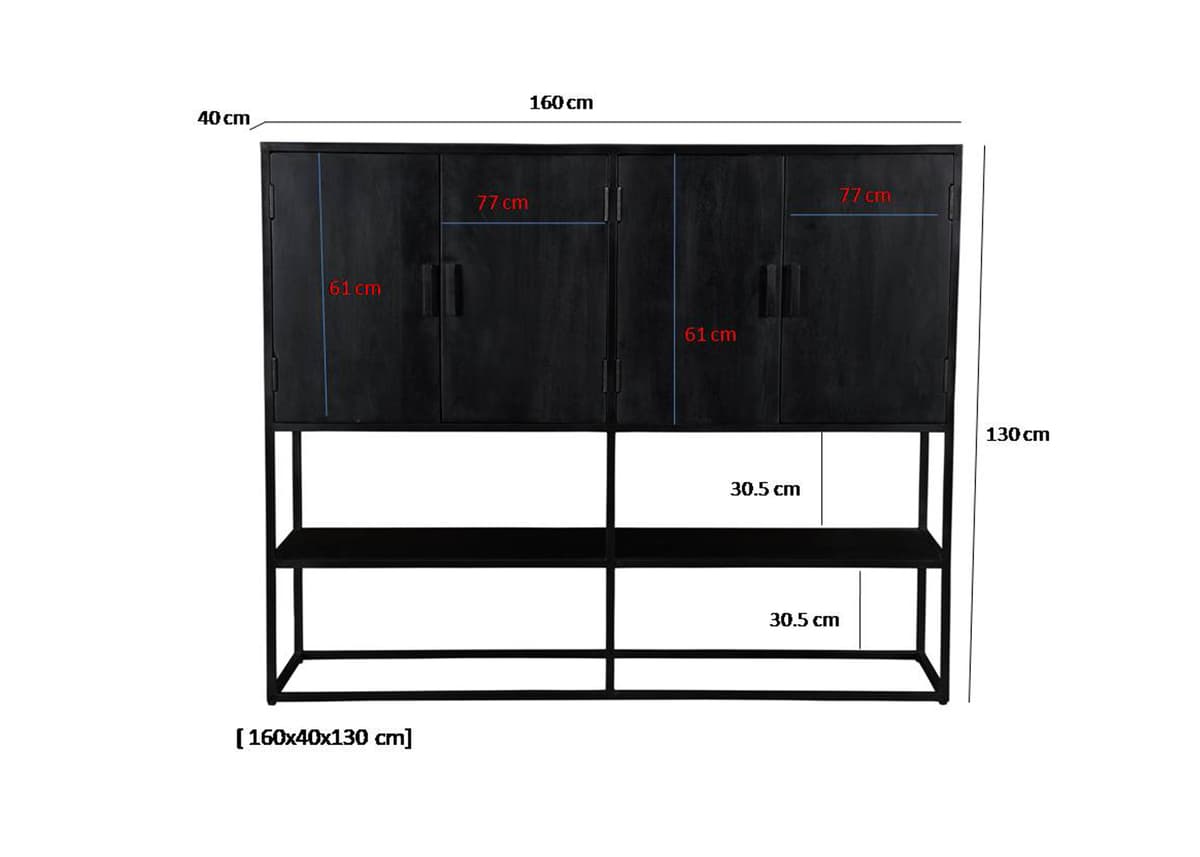 Opbergkast Kolo 160  x  130 cm - 5