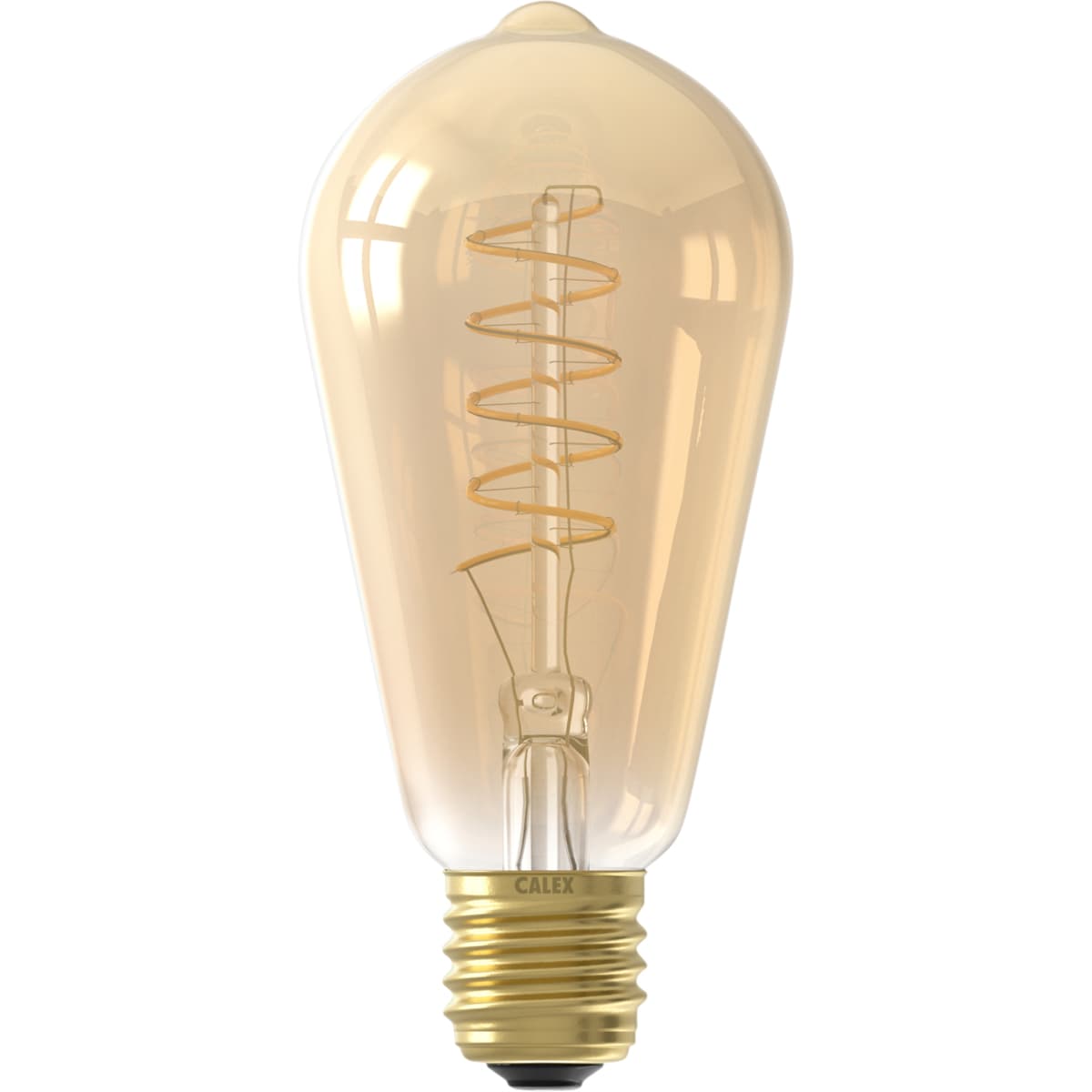 Calex Rustic ST64 Gold Flex Filament 220-240V 3,8W 250lm 2100K E27 dimbaar via LED dimmer 