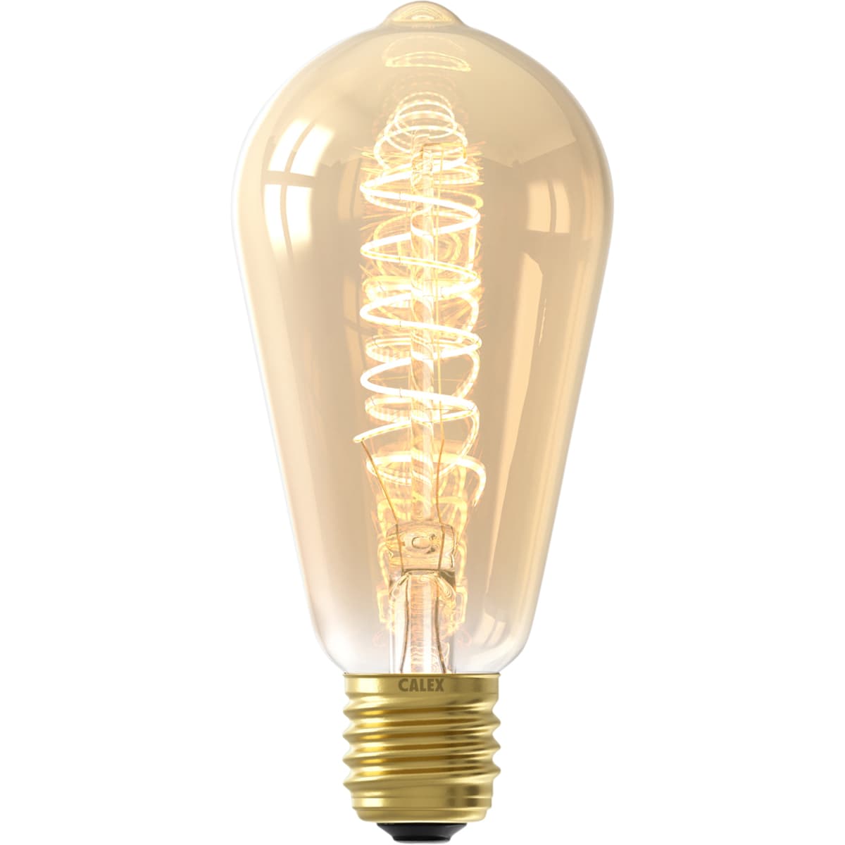Calex Rustic ST64 Gold Flex Filament 220-240V 3,8W 250lm 2100K E27 dimbaar via LED dimmer  - 2