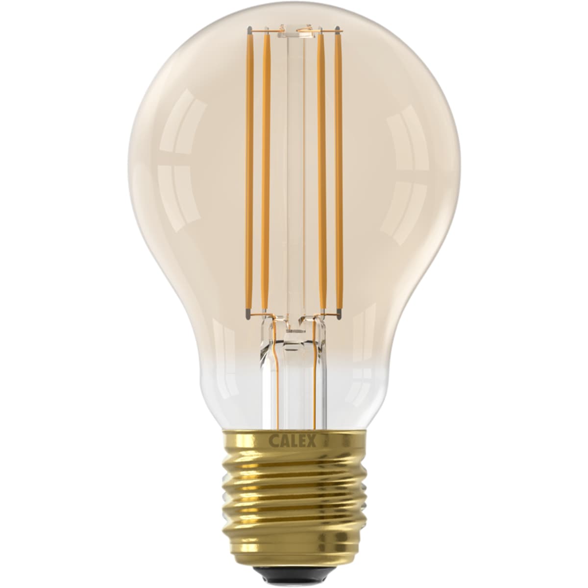 Calex Standaard A60 Goud Straight filament 220-240V 4.5W 470lm 2100K E27 Dimbaar met LED dimmer 