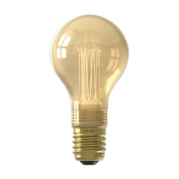 Calex LED Glassfiber Standaard A60 Goud SMD 220-240V 3.5W 120lm 1800K E27 Dimbaar met LED dimmer  - 2