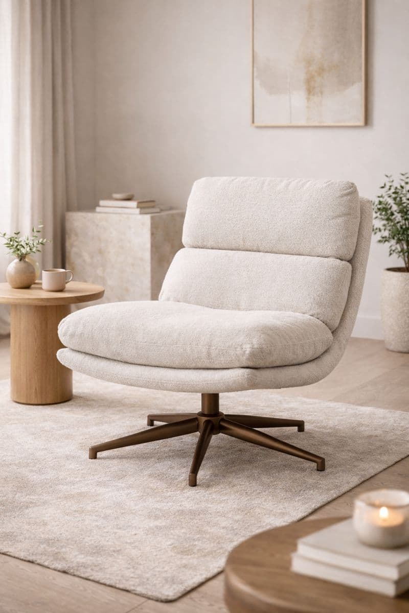 Draaifauteuil Ledger Naturel - 1